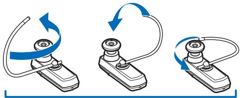 NOKIA BLUETOOTH HEADSET BH-703 - Placer le kit oreillette sur l'oreille - 2