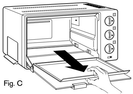 DELONGHI XU 620 110V - Si vous four est muni de tiroir ramasse - miettes : - 1