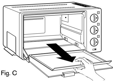 DELONGHI XU 620 110V - If your oven has a crumb tray: - 1