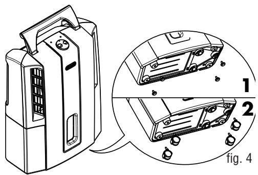 DELONGHI DES14 - Opération à effectuer pour appliquer les roulettes - 2