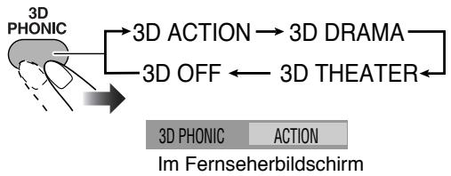JVC CA-HXGD8E - Wahlen von 3D PHONIC-Modus INFO - 1