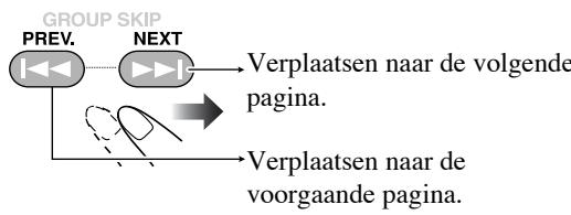 JVC CA-HXGD8E - Naar de volgende of voorgaande paging van het huidige menu gaan: - 1
