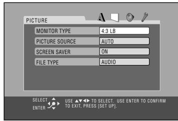 JVC CA-HXGD8E - PICTURE instelmenu - 1