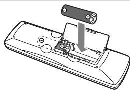 JVC CA-HXGD8E - Stap 2:Plaats batterijen in de afstandsbediening. - 1