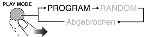 JVC CA-HXGD8E - Vor dem Wiedergabebeginn aktivieren Sie Programmwiedergabe. - 1