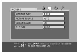 JVC CA-HXGD8E - Kies een van de instelmenu's. - 2