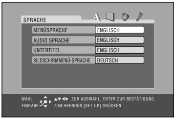 JVC CA-HXGD8E - SPRACHE-Setup-Menu - 1