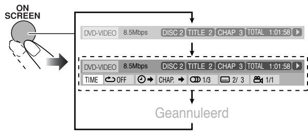 JVC CA-HXGD8E - Toon de in-beeldbalk met het rolmenu. - 1