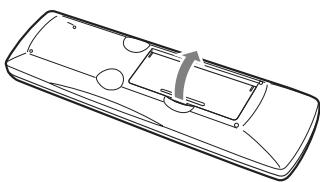 JVC CA-HXGD8E - Stap 2: Plaatsen van batterijen in de afstandsbediening - 1