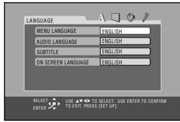 JVC CA-HXGD8E - Toon het instelmenu. - 2