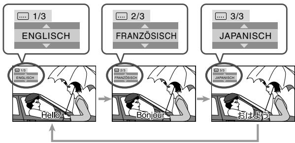 JVC CA-HXGD8E - Wahlen Sie die Untertitelsprache. - 2