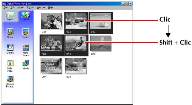 JVC DIGITAL PHOTO NAVIGATOR-IMAGE MIXER WITH VCD - Selection d'images fixes en continu - 1