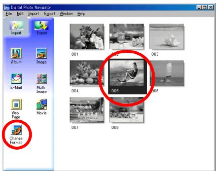 JVC DIGITAL PHOTO NAVIGATOR-IMAGE MIXER WITH VCD - Modification de la taille de l'image - 1