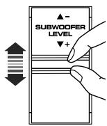 JVC MX-GB5 - Press down the SUBWOOFER LEVEL + / - control to increase the subwoofer sound or up the control to decrease it. - 1