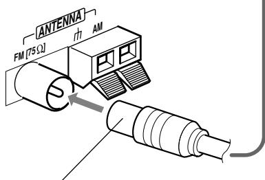 JVC MX-GB5 - To connect an outdoor FM antenna - 2