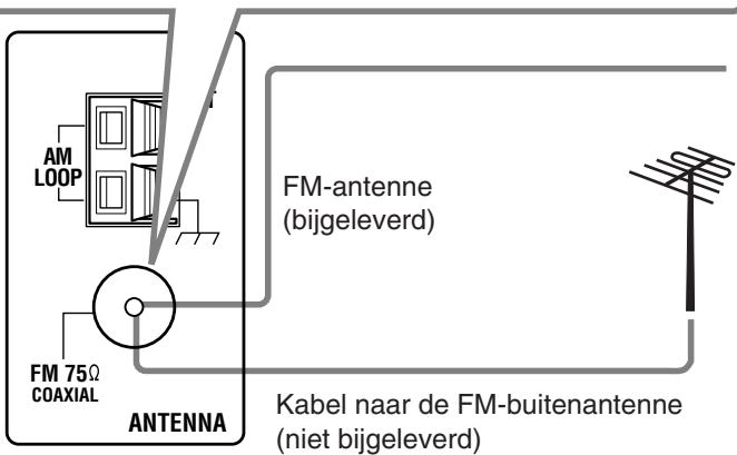 JVC RX-6042SE - Aansluten van de FM-antenna - 4