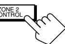 JVC RX-DP20V - Appuyez sur ZONE 2 control (derrière la porte) de façon que "ZONE 2" et le nom de la source précédemment apparaissent à l'affichage. - 1