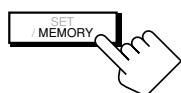 JVC RX-DP20V - Press MEMORY again while the selected channel number is flashing on the display. - 1