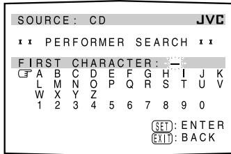 JVC RX-DP20V - Searching for a Disc (Only for the CD player) - 2