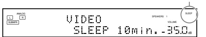 JVC RX-DP20V - Press SLEEP repeatedly. - 3