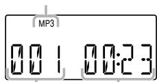 JVC UX-H100E - Lors de la lecture d'un disque MP3 - 1
