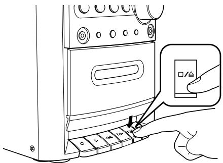 JVC UX-H100E - Drücken Sie die Taste / (Stop/ Kassettenladeschacht geöffnet). - 1