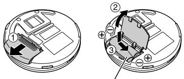 JVC XL-PR2B - Verwendung von Trockenbatterien (nicht mitgeliefert) - 1