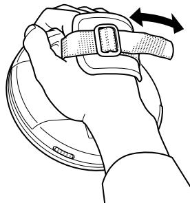 JVC XL-PR2B - Posizionamento dell'impugnatura sulla mano - 1
