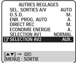 JVC HR-DVS1EU - Réglage SELECTION AV2 - 1