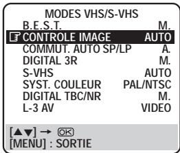 JVC HR-DVS1EU - SELECTIONNER LE MODE DU CONTROLE D'IMAGE - 1