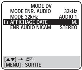 JVC HR-DVS1EU - Réglage d'AFFICHAGE DATE (platine DV) - 1