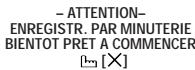JVC HR-DVS1EU - Avertissement de minutesie - 1