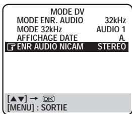 JVC HR-DVS1EU - Sélection du mode ENR AUDIO NICAM - 1