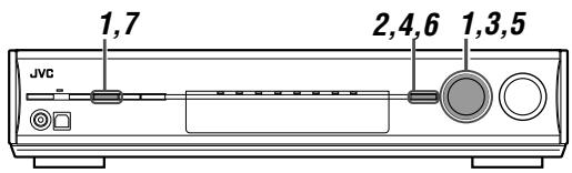 JVC RX-D302B - Leichtes Einstellen der Laufsprecherinformation—Quick Speaker Setup - 1