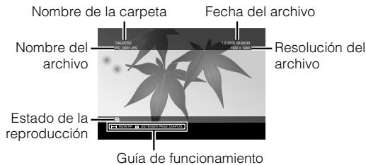 JVC CU-VD40EK - Cuando se reproduzca una imagen fija guardada en una CAMERA Everio de alta definencia - 1