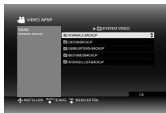 JVC CU-VD40EK - Selecteer "NORMALE BACKUP". - 2