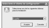 JVC CU-VD40EK - Revise el idioma seleccionado y haga的比例在“Aceptar”para confirmarlo. - 1