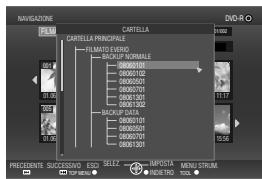 JVC CU-VD50EX - Selezionare la cartella per la riproduzione - 2