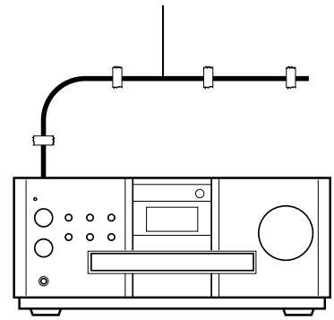 JVC EX-A5E - Raccordement de l'antenne FM (fournie) - 2