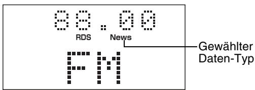JVC EX-A5E - Die Taste TA/News/Info drücken, wenn der Daten-Typ blinkt. - 1
