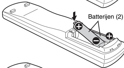 JVC EX-A5E - De batterijen in de afstandsbedieningplaatsen - 2