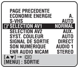 JVC HM-DR10000MS - Réglage selection AV1 en entrée - 3