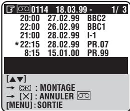 JVC HM-DR10000MS - Selectionner le TITRE de cassette - 1
