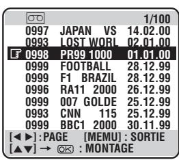 JVC HM-DR10000MS - Selectionnerle NUMERO de cassette - 1