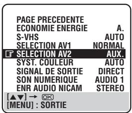 JVC HM-DR10000MS - Réglage selection AV2 - 3