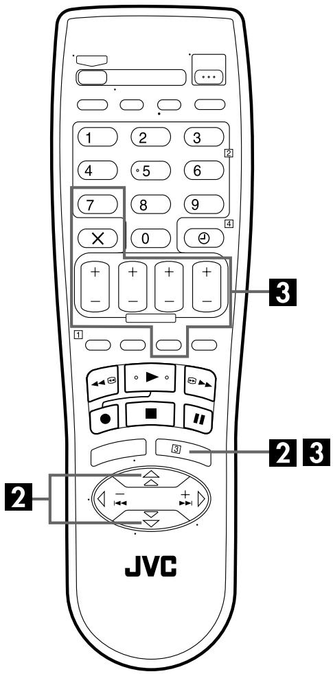 1 2 3 4 5 6 7 8 9 × 0 ④ + + + + - - - - ① ② JVC ③ ② ③