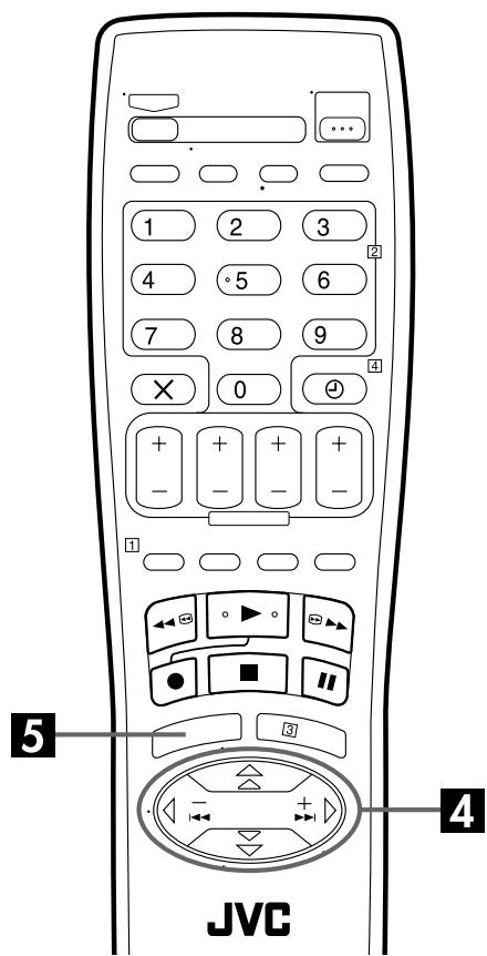 1 2 3 4 5 6 7 8 9 × 0 ④ + + + + - - - - ① ← ▶ → ● ■ | | | ③ JVC ④ ⑤