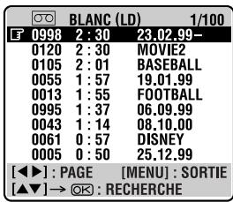 JVC HR-S9700MS - Selectionner le numero de cassette. - 1