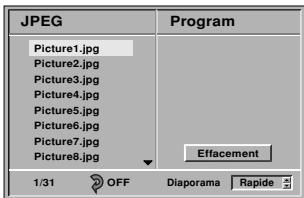 JVC HR-XV2EF - Appuyez sur ▲▼ pour sélectionner JPEG, puis appuyez sur OK. - 1