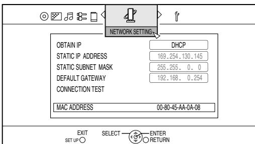 JVC NX-BD3E - Drücken Sie wiederholt [ / ] , um „NETWORK SETTING“ anzuzeigen. - 1